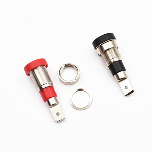 10Pcs 4mm Banana Jack Female Panel Mount Banana Socket Binding Post Adapter for 4mm Banana Plug Connectors 10Pcs 4mm Banana Jack Female Panel Mount Banana Socket Binding Post Adapter for 4mm Banana Plug Connectors
